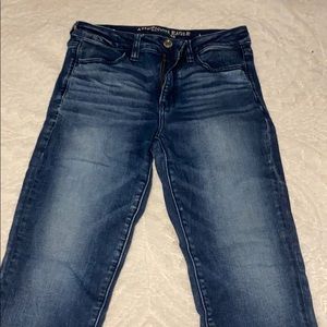 American eagle high rise jegging crop